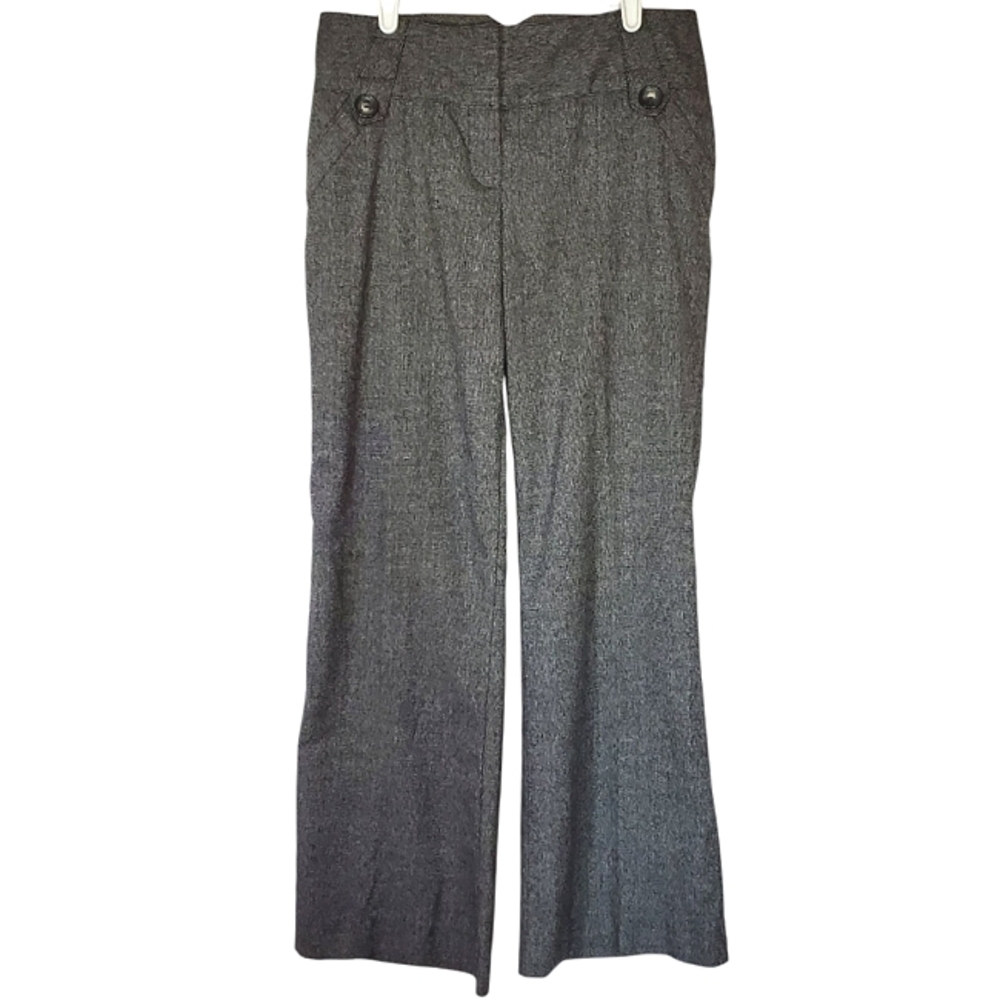 7253 * A. Byer Career Trousers Pants Black Gray White Size 7 Y2K 90s